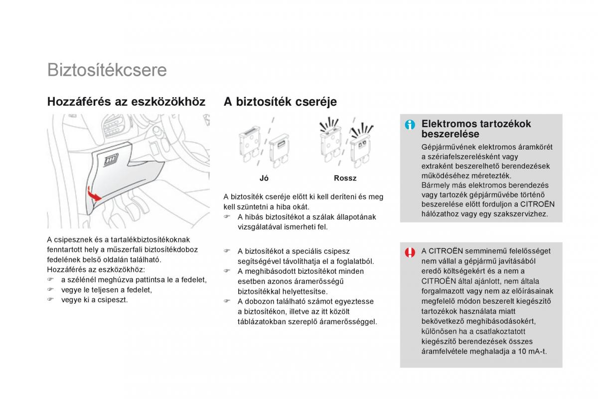 Citroen DS3 Kezelesi utmutato / page 226