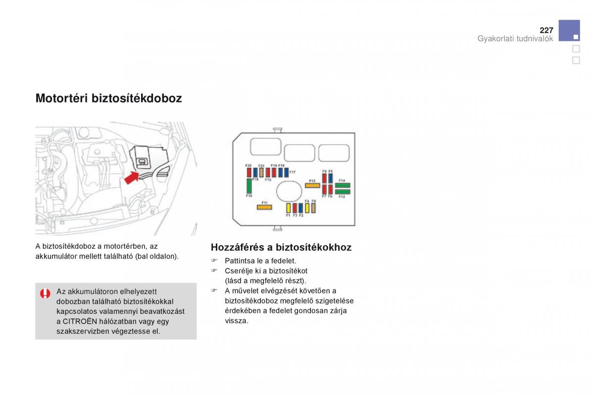 Citroen DS3 Kezelesi utmutato / page 229