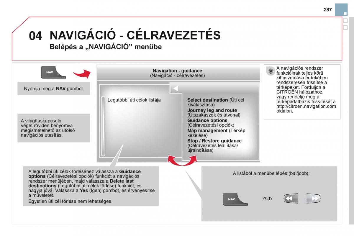 Citroen DS3 Kezelesi utmutato / page 289