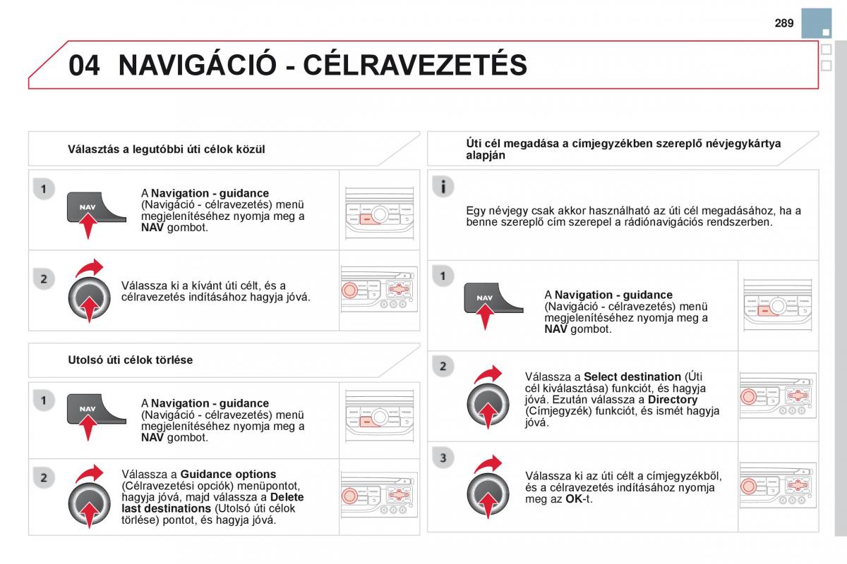 Citroen DS3 Kezelesi utmutato / page 291