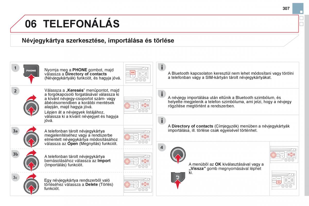 Citroen DS3 Kezelesi utmutato / page 309