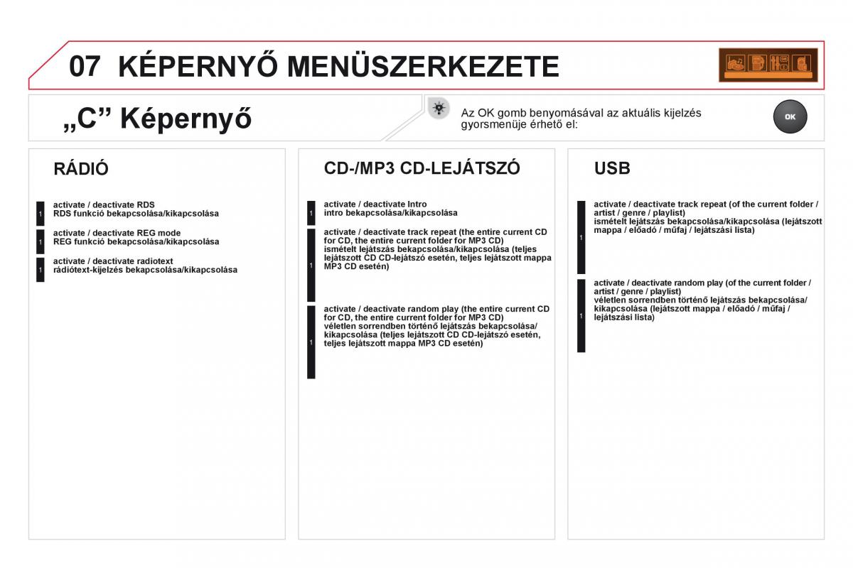 Citroen DS3 Kezelesi utmutato / page 352