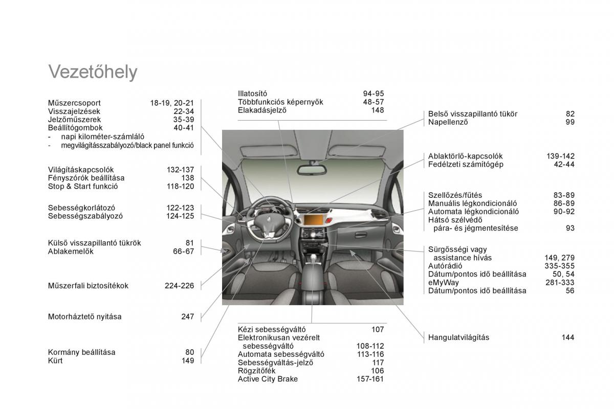 Citroen DS3 Kezelesi utmutato / page 362