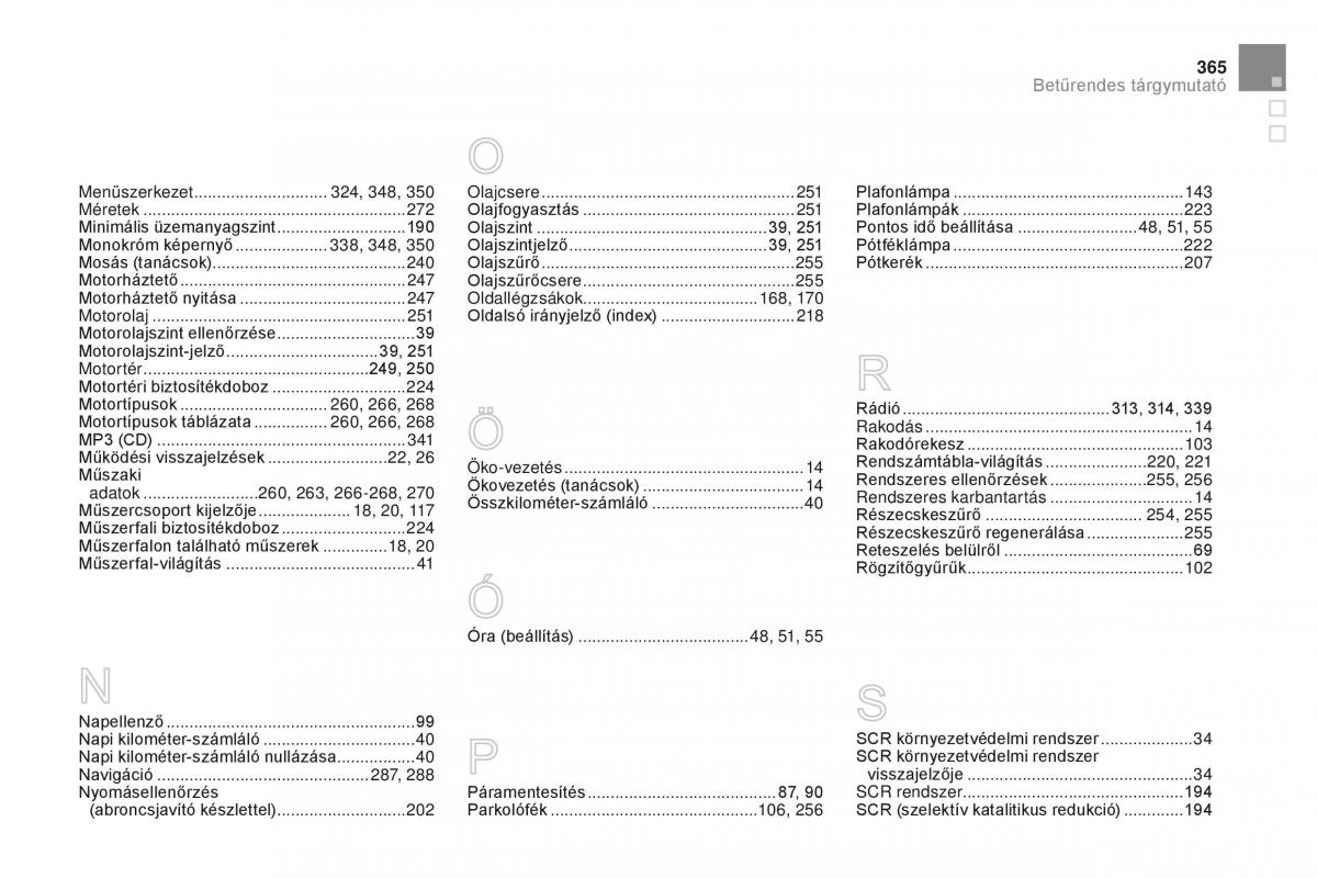 Citroen DS3 Kezelesi utmutato / page 367