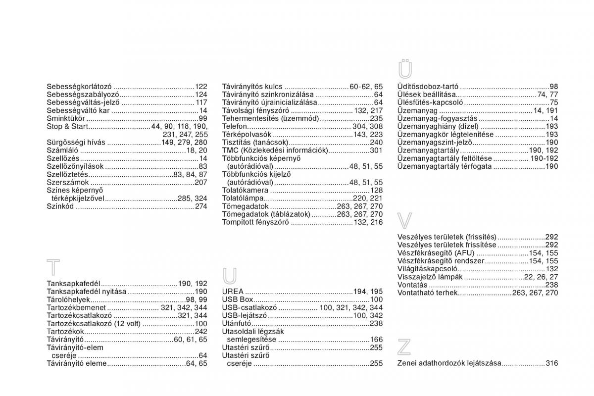 Citroen DS3 Kezelesi utmutato / page 368