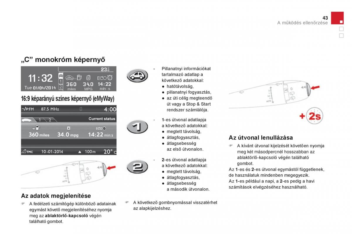 Citroen DS3 Kezelesi utmutato / page 45