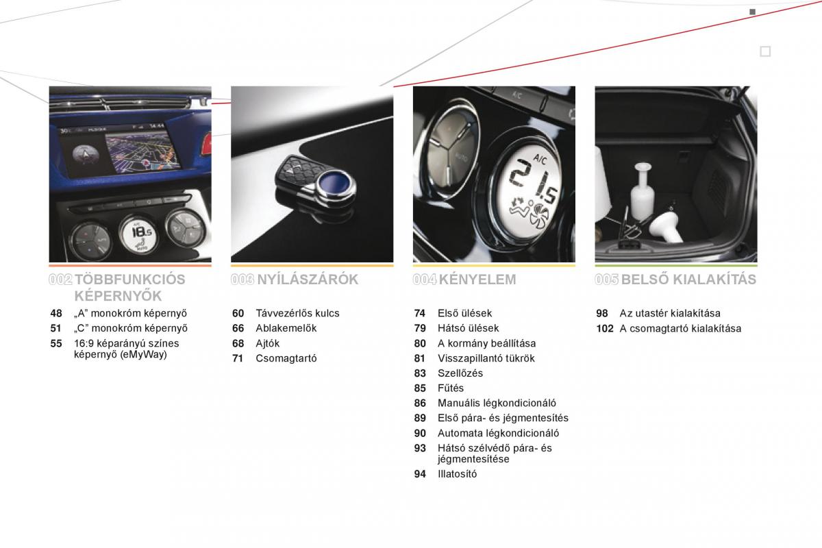 Citroen DS3 Kezelesi utmutato / page 5