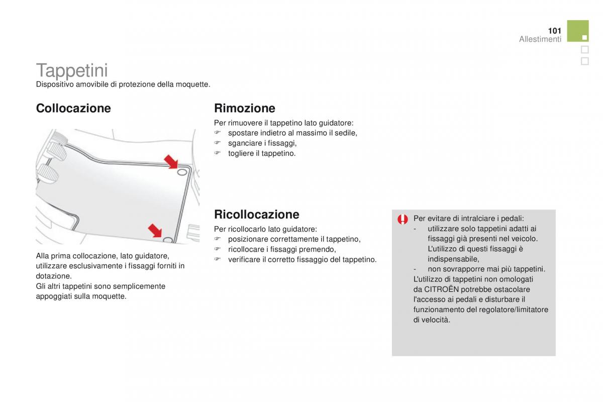 Citroen DS3 manuale del proprietario / page 103