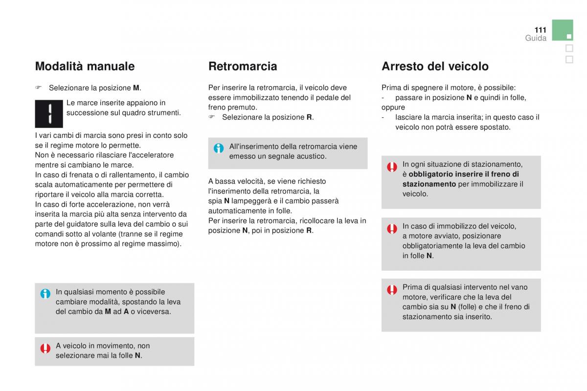 Citroen DS3 manuale del proprietario / page 113