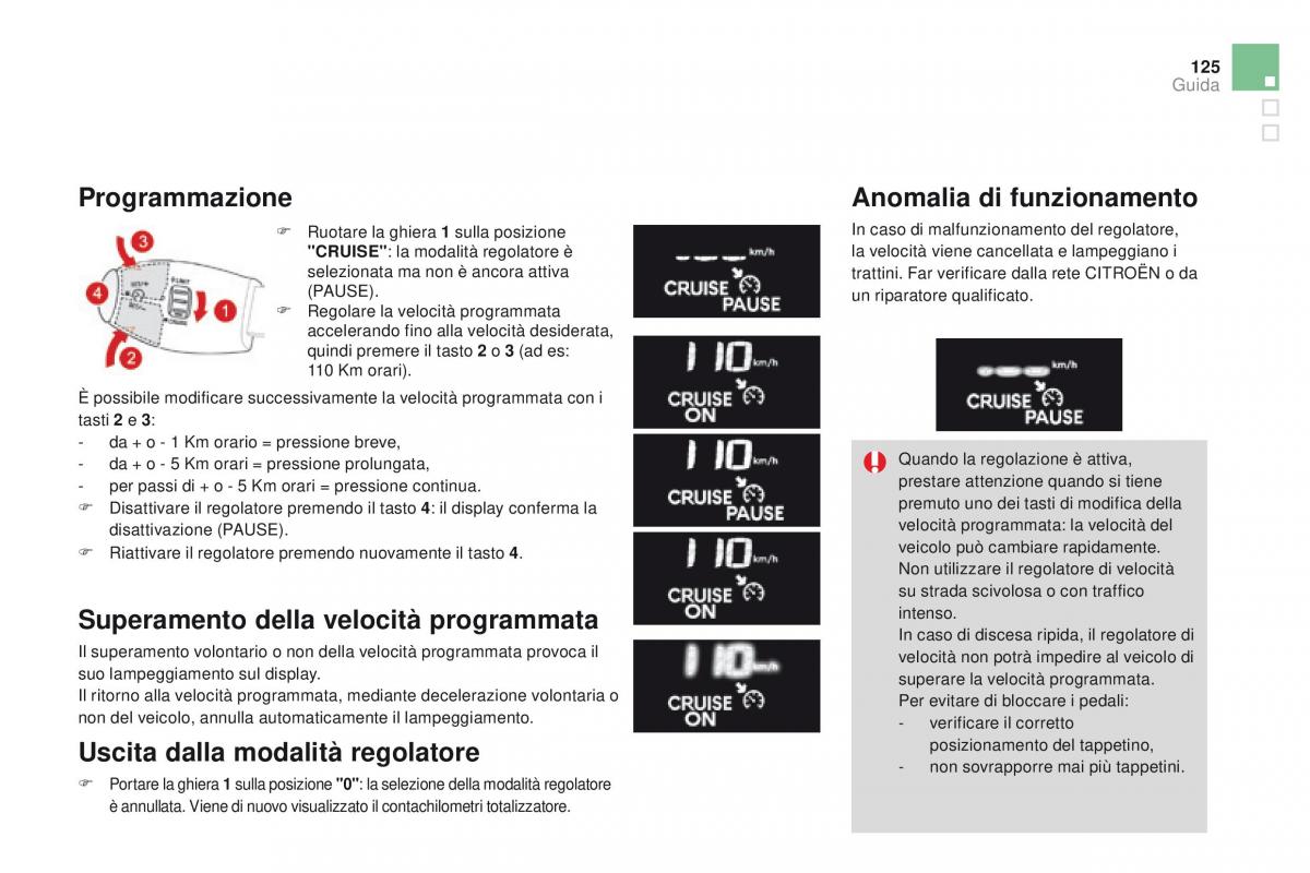 Citroen DS3 manuale del proprietario / page 127