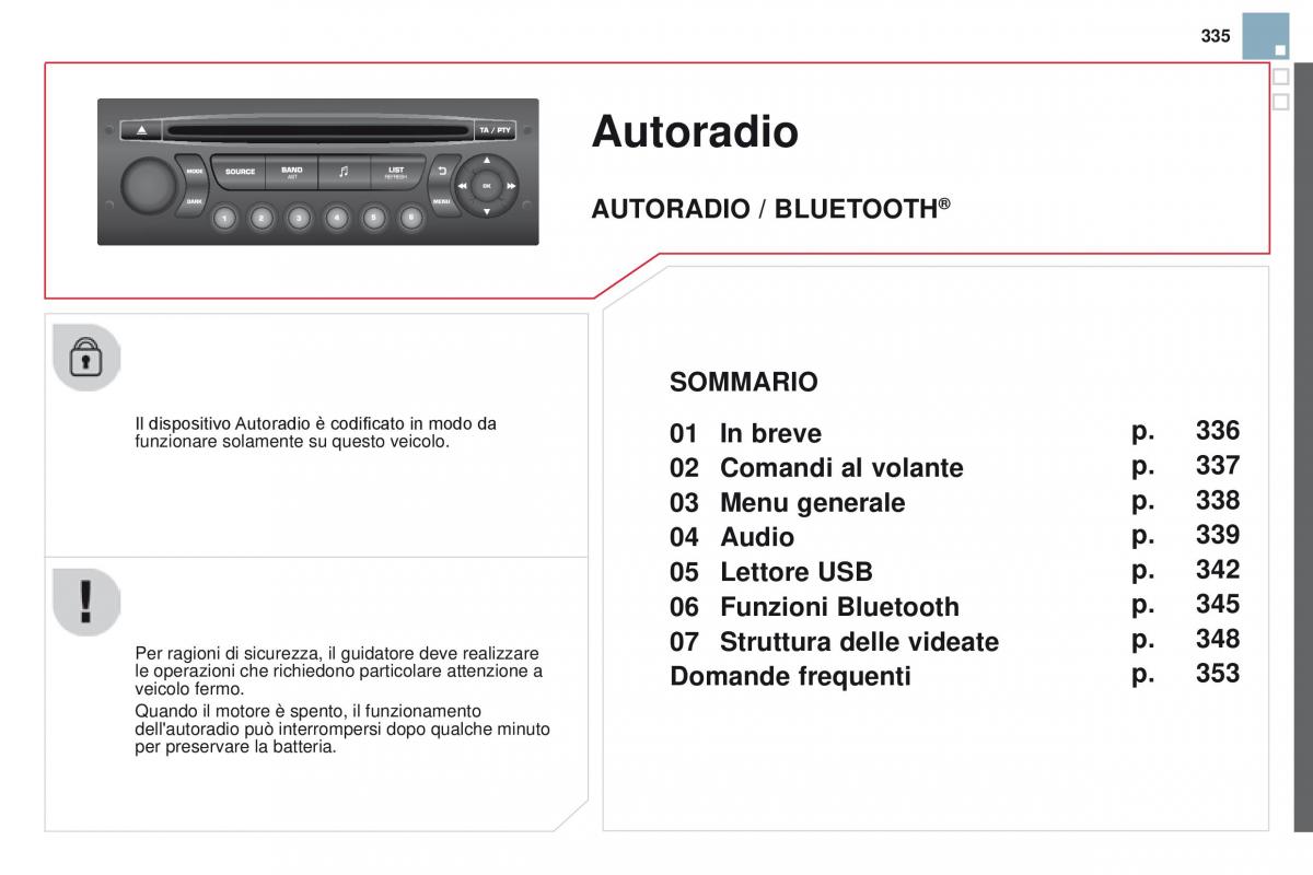 Citroen DS3 manuale del proprietario / page 337