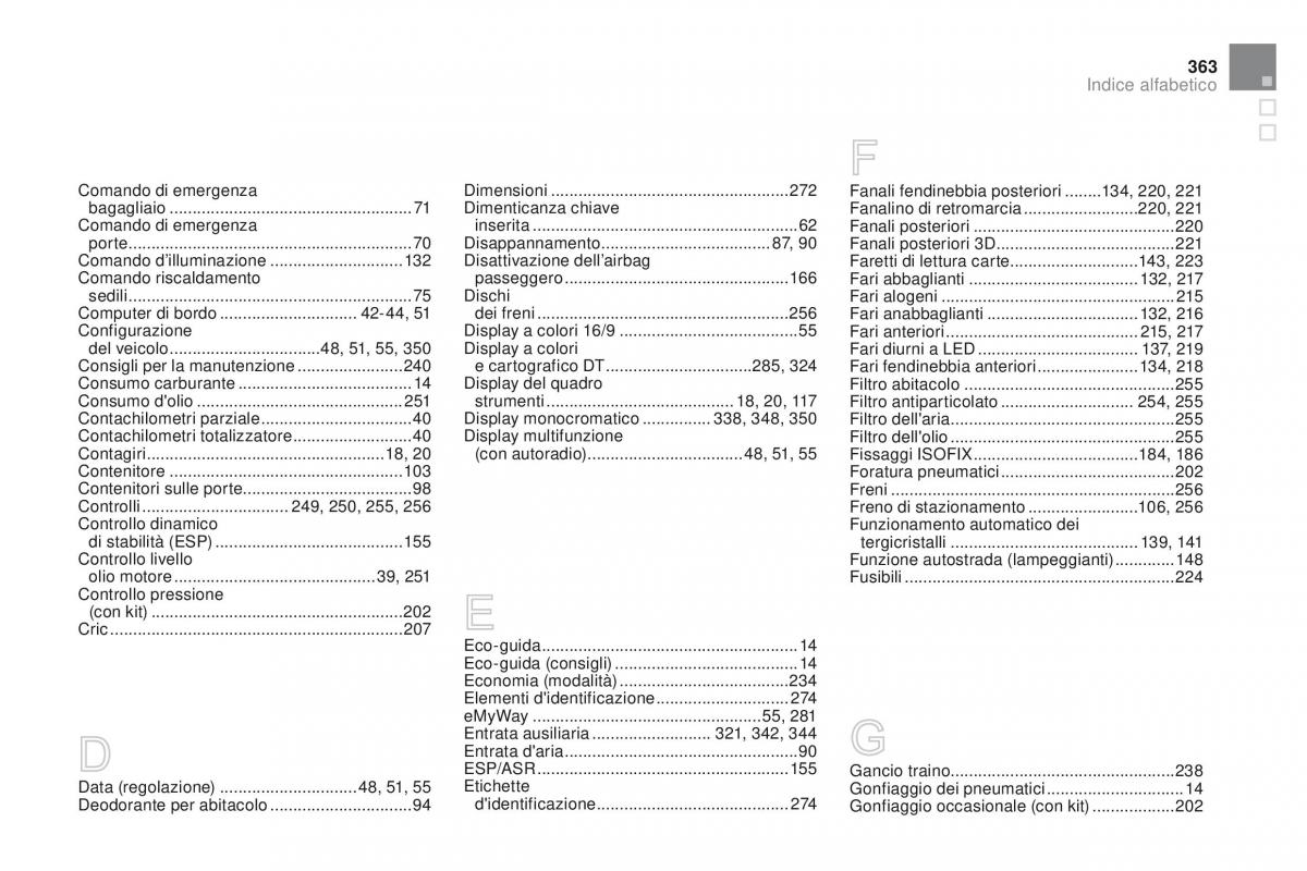 Citroen DS3 manuale del proprietario / page 365