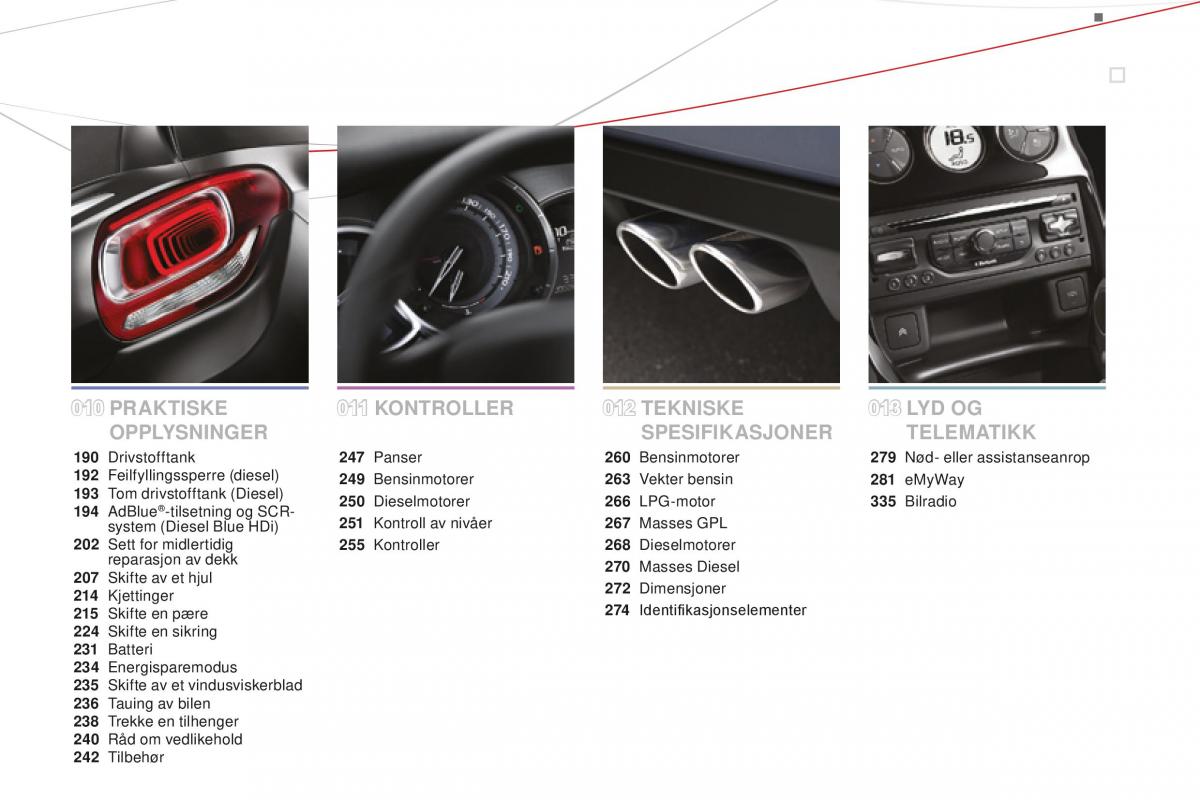 Citroen DS3 bruksanvisningen / page 7