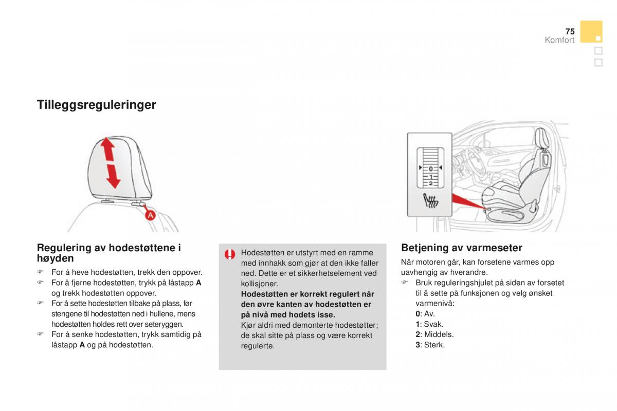 Citroen DS3 bruksanvisningen / page 77