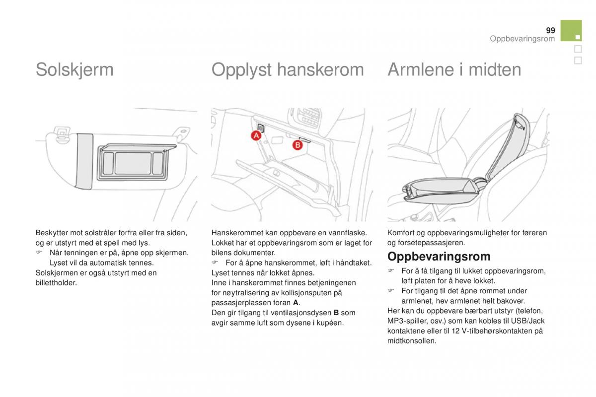 Citroen DS3 bruksanvisningen / page 101