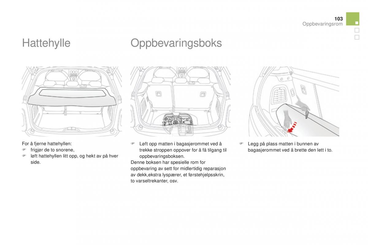 Citroen DS3 bruksanvisningen / page 105