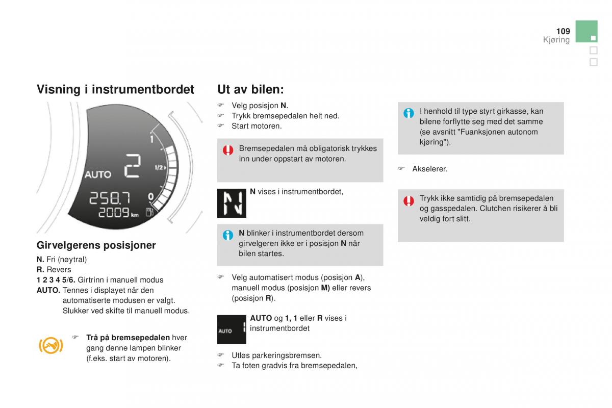 Citroen DS3 bruksanvisningen / page 111