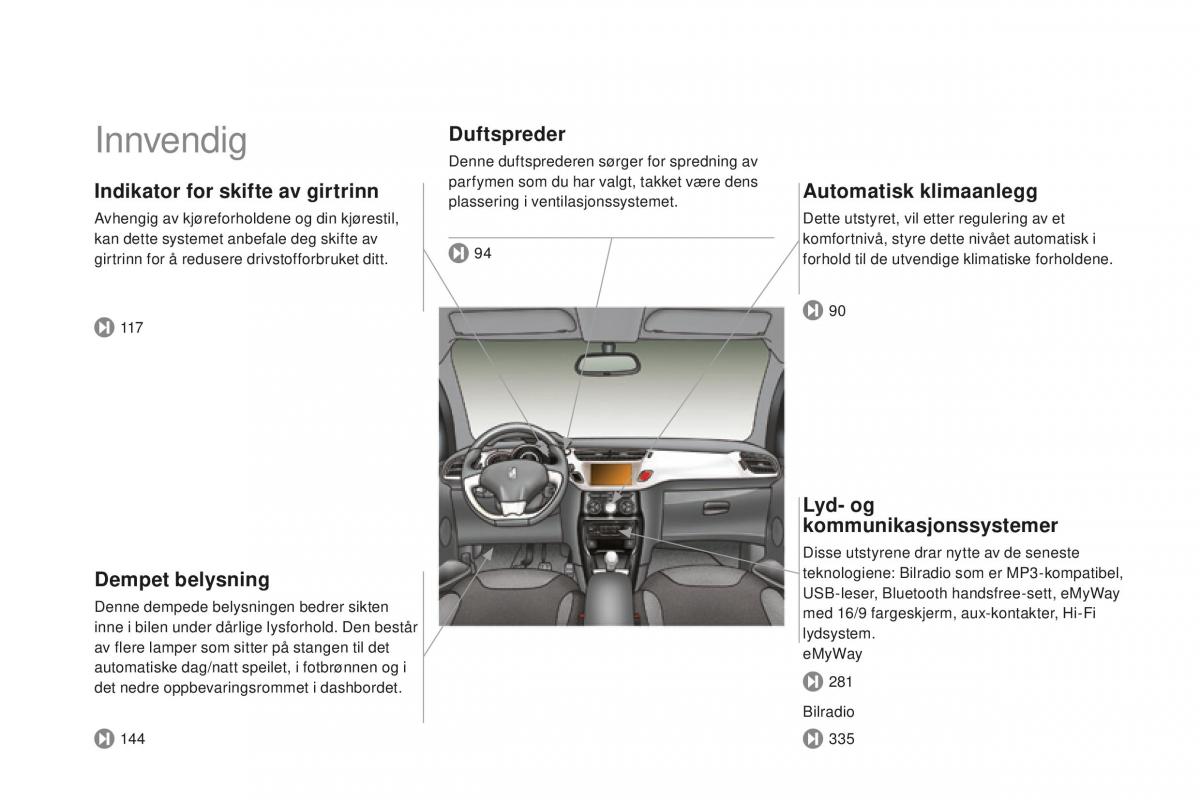 Citroen DS3 bruksanvisningen / page 12