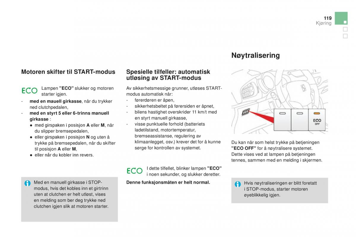 Citroen DS3 bruksanvisningen / page 121