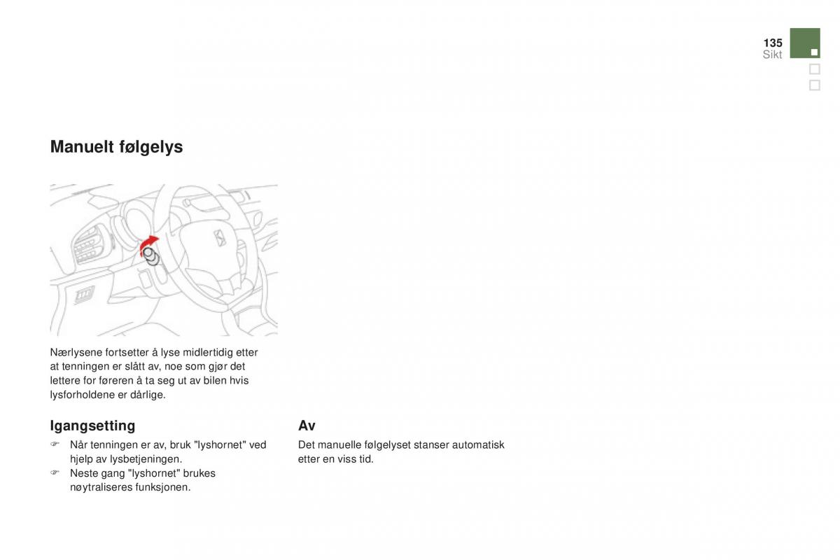 Citroen DS3 bruksanvisningen / page 137