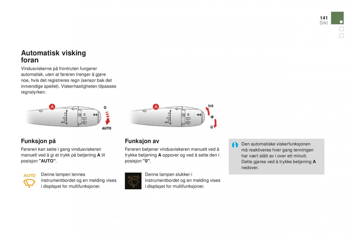 Citroen DS3 bruksanvisningen / page 143