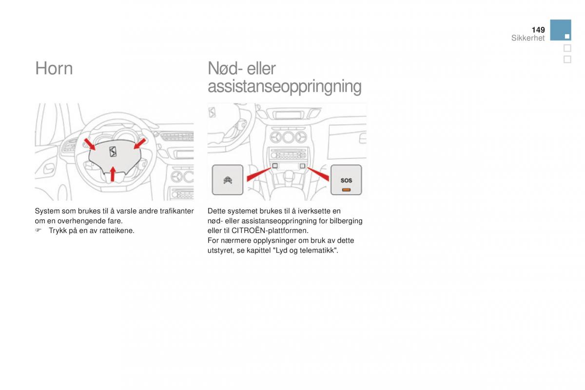 Citroen DS3 bruksanvisningen / page 151