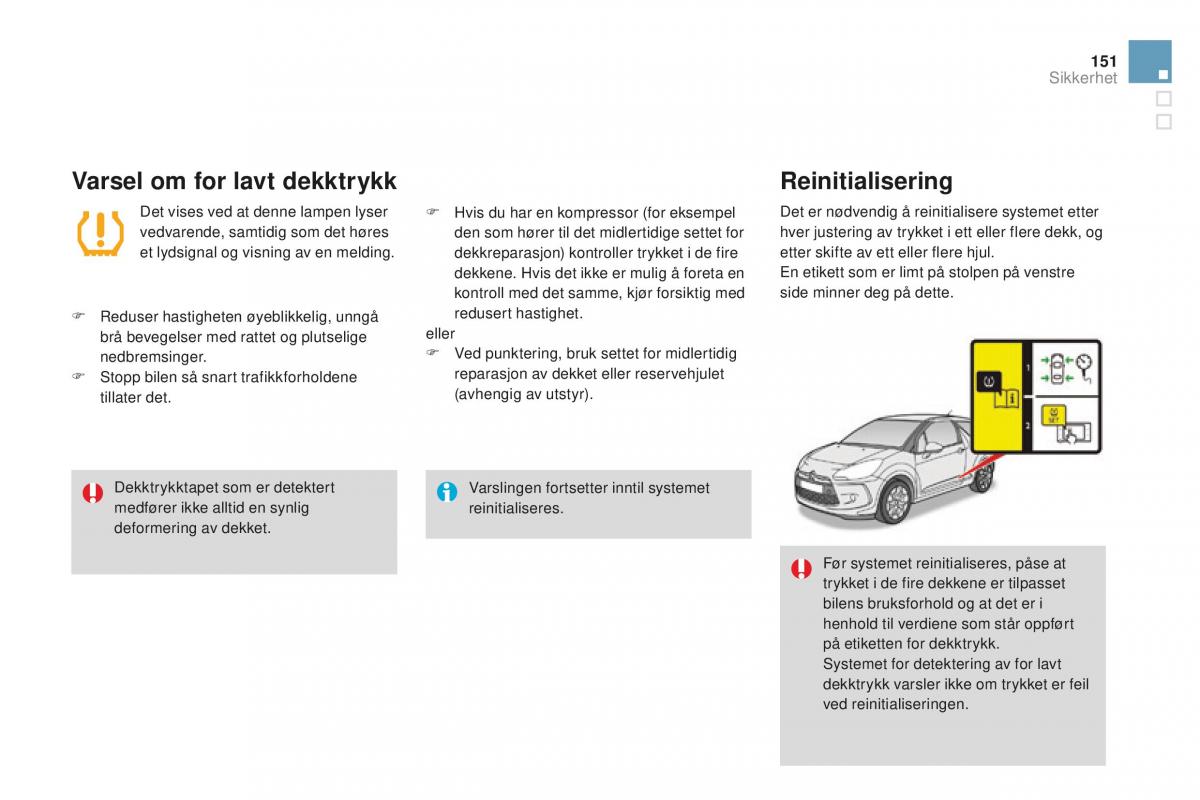 Citroen DS3 bruksanvisningen / page 153