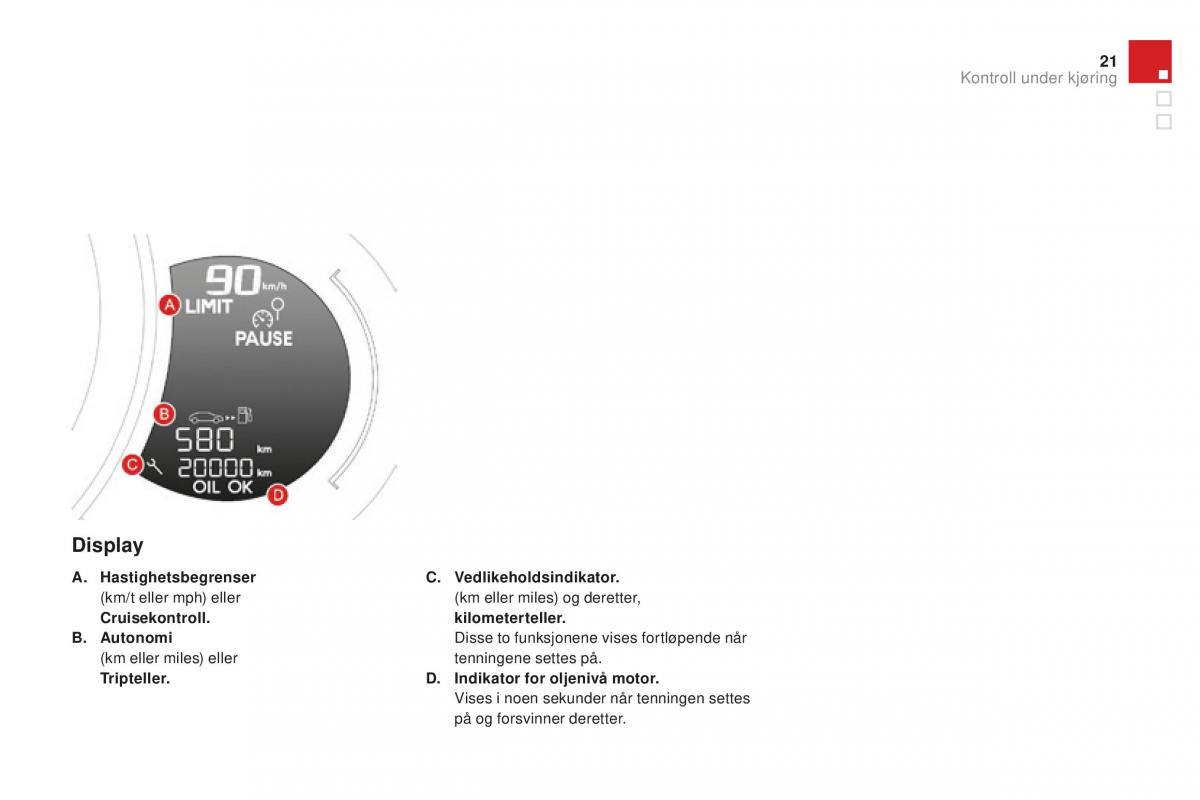 Citroen DS3 bruksanvisningen / page 23