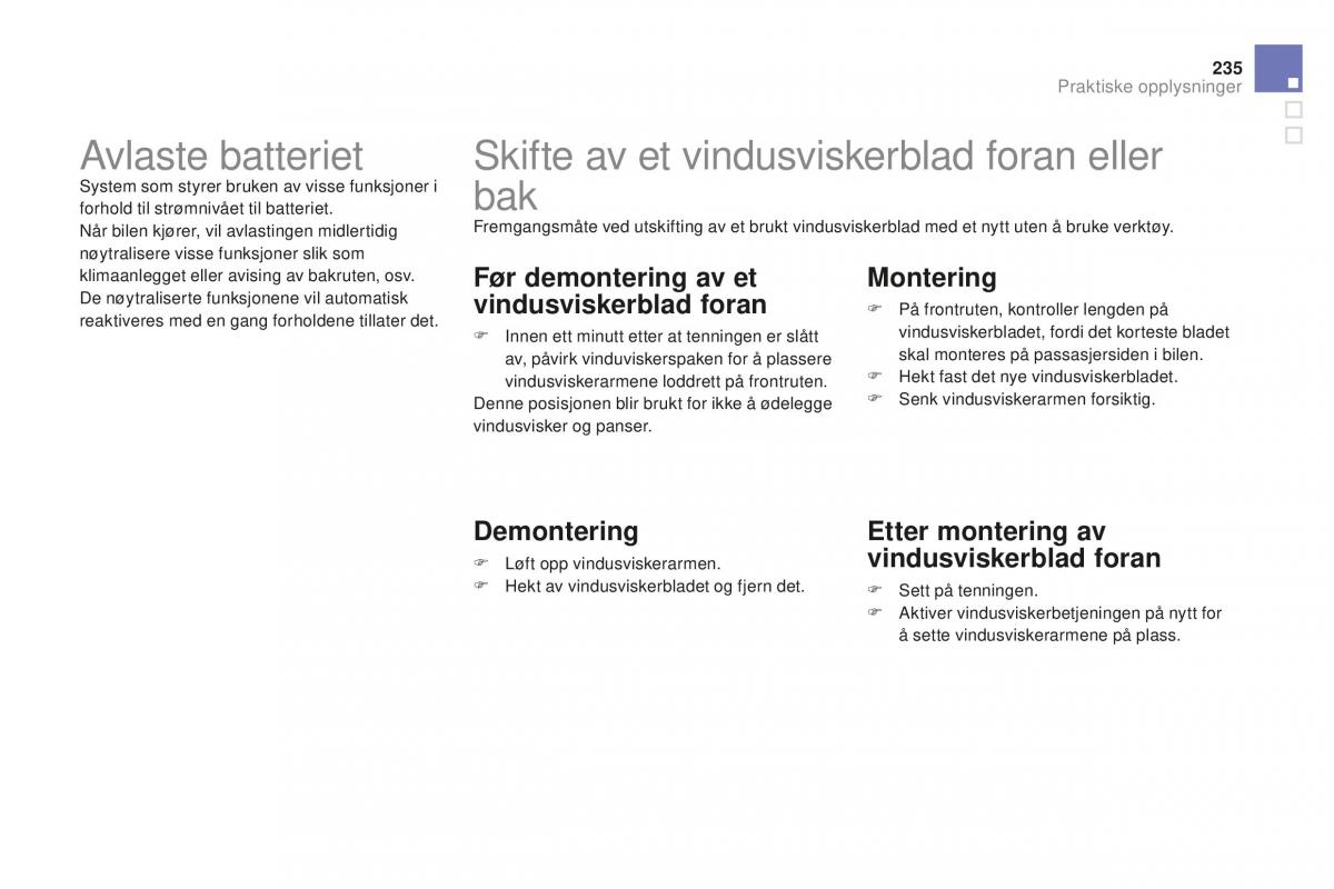 Citroen DS3 bruksanvisningen / page 237