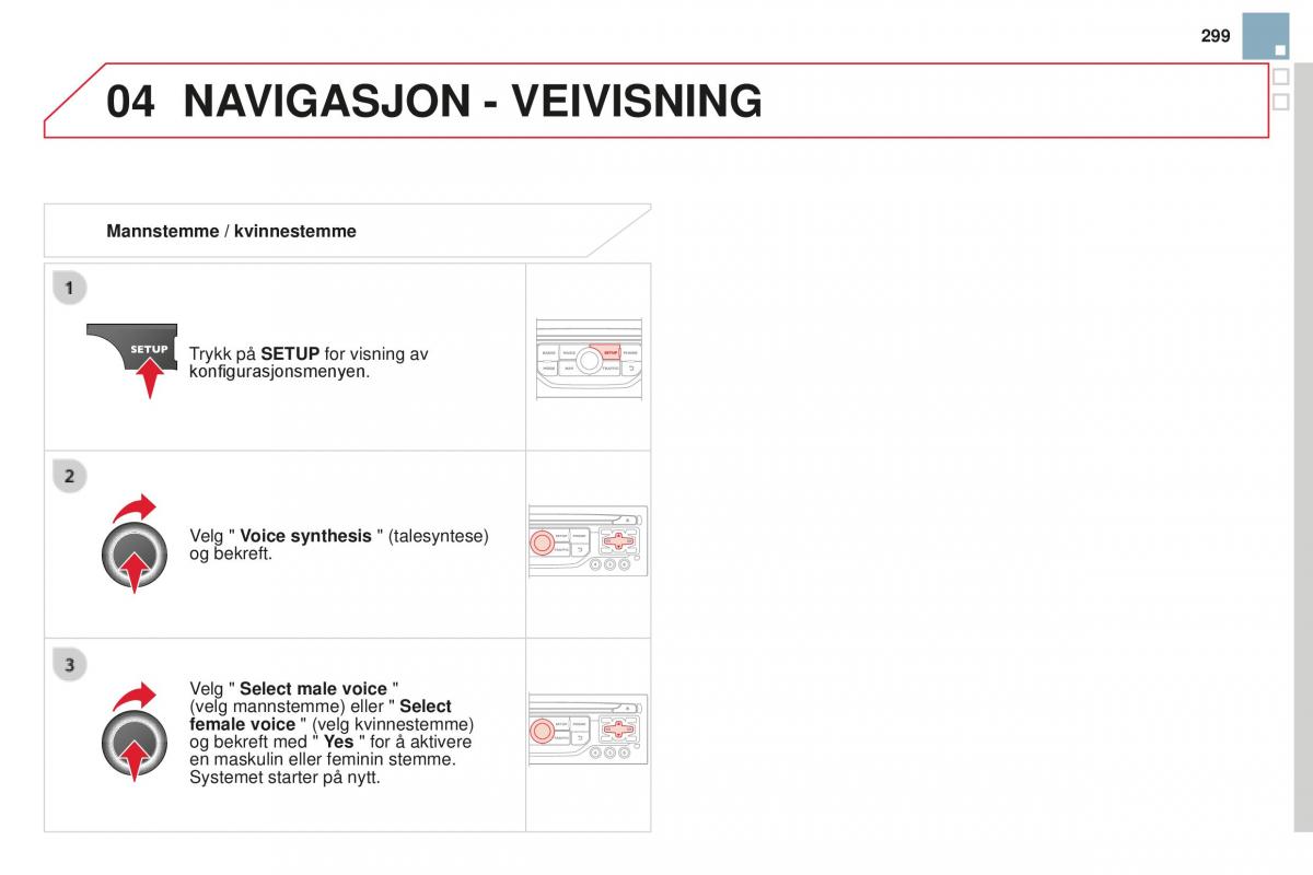 Citroen DS3 bruksanvisningen / page 301