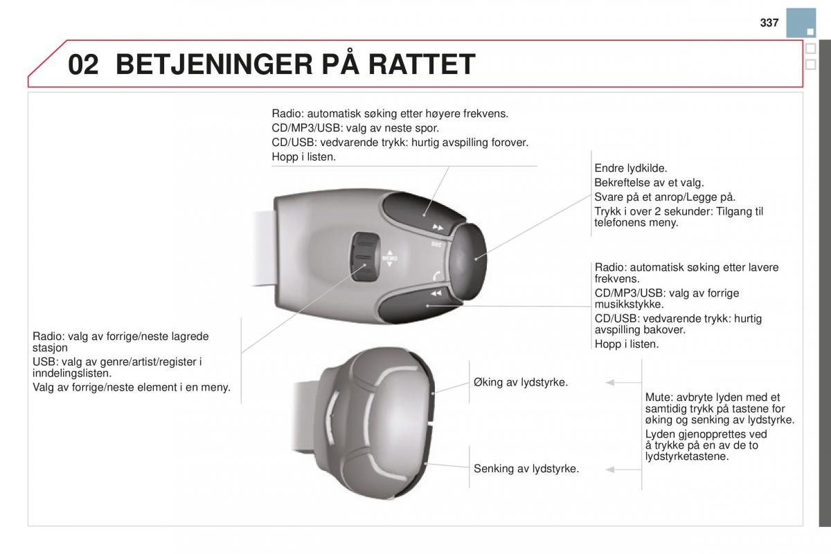 Citroen DS3 bruksanvisningen / page 339