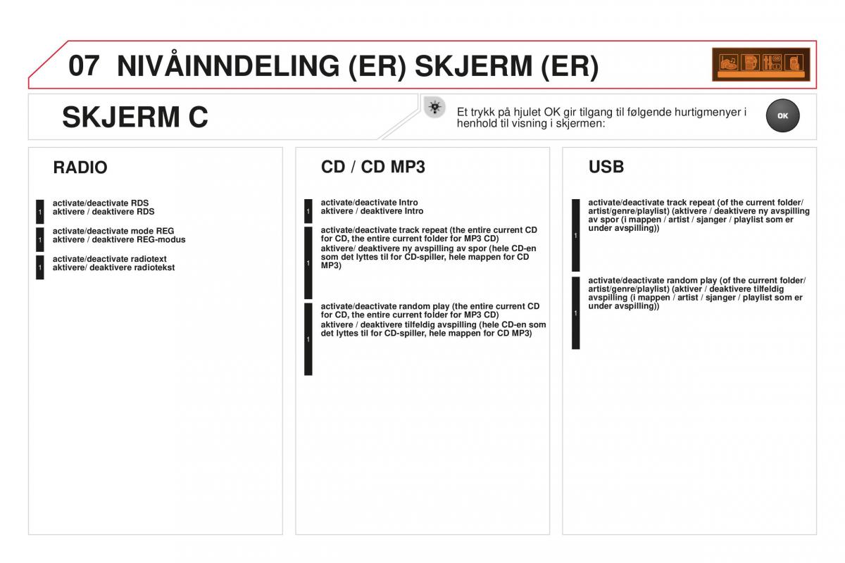 Citroen DS3 bruksanvisningen / page 352