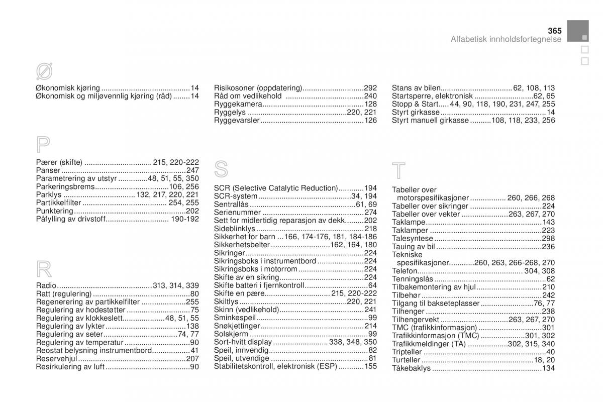 Citroen DS3 bruksanvisningen / page 367