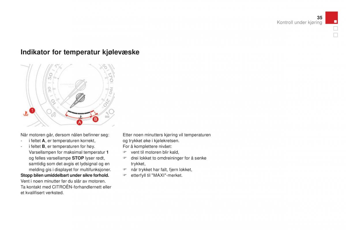 Citroen DS3 bruksanvisningen / page 37