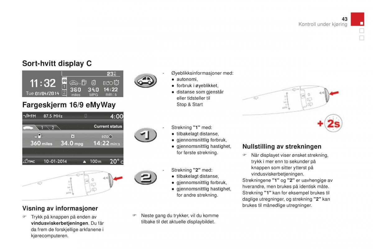 Citroen DS3 bruksanvisningen / page 45