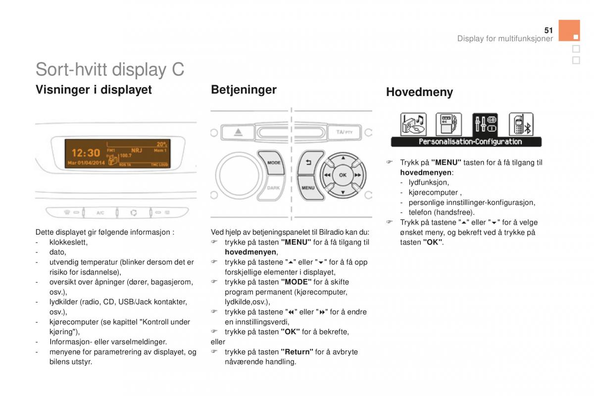 Citroen DS3 bruksanvisningen / page 53