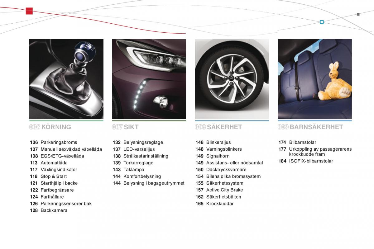 Citroen DS3 instruktionsbok / page 6