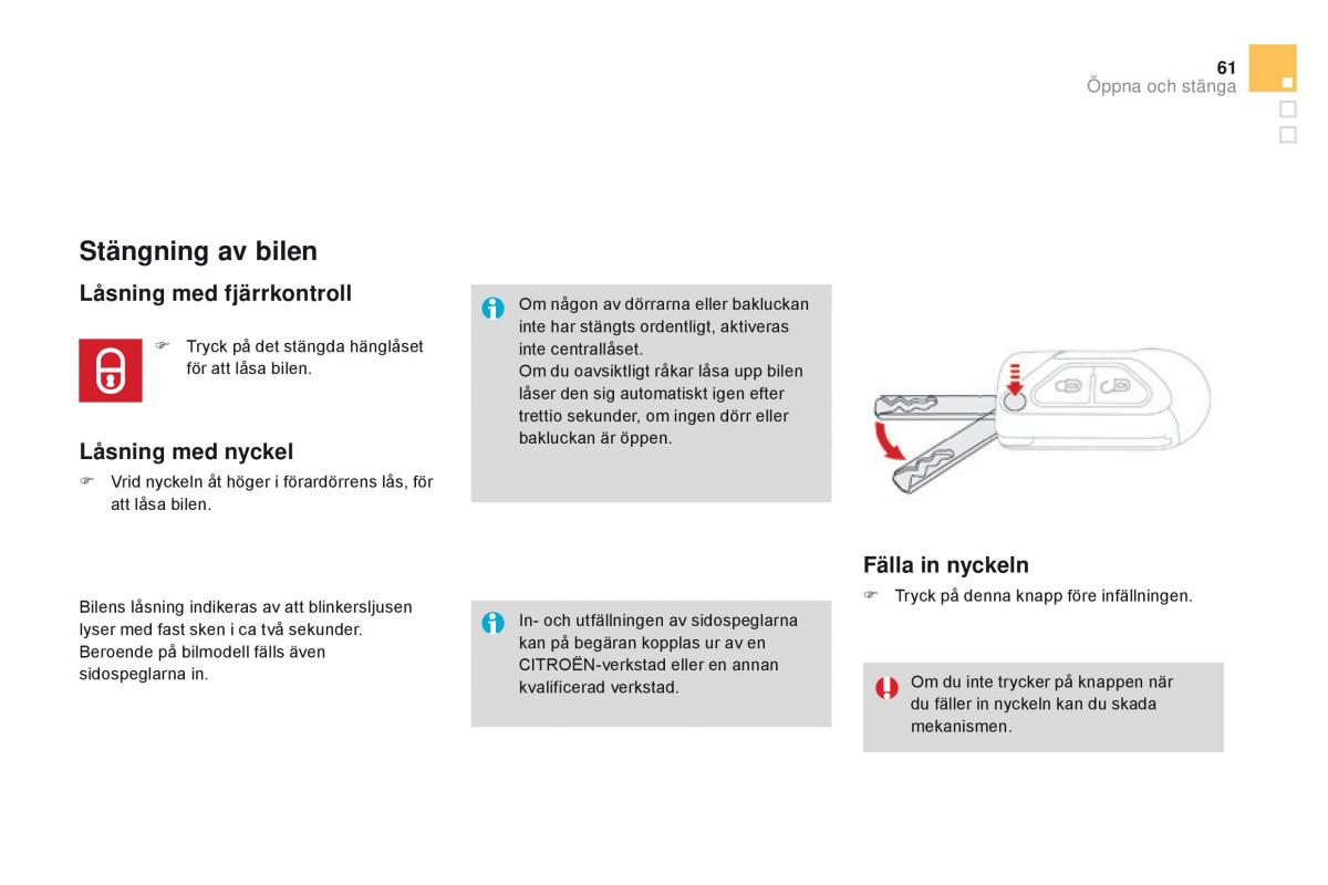 Citroen DS3 instruktionsbok / page 63