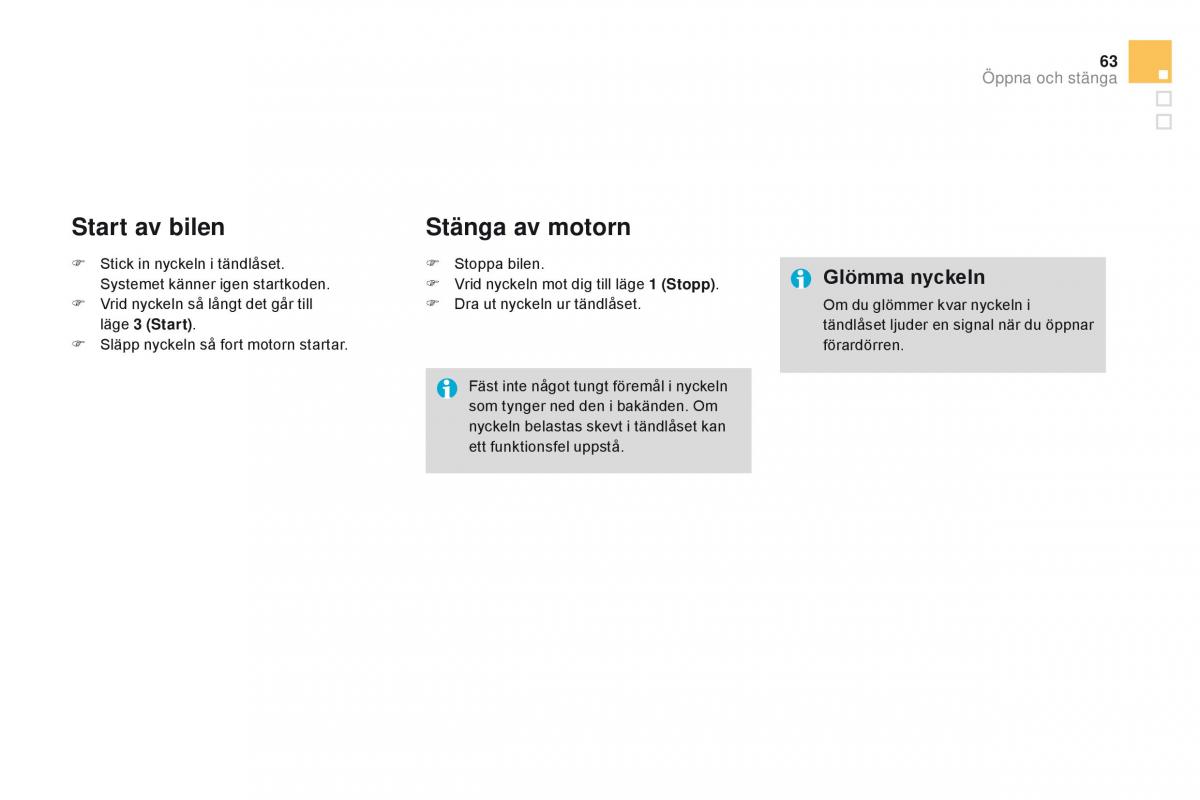 Citroen DS3 instruktionsbok / page 65