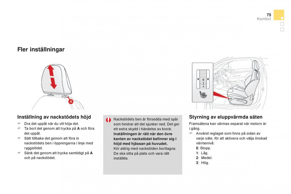 Citroen DS3 instruktionsbok / page 77