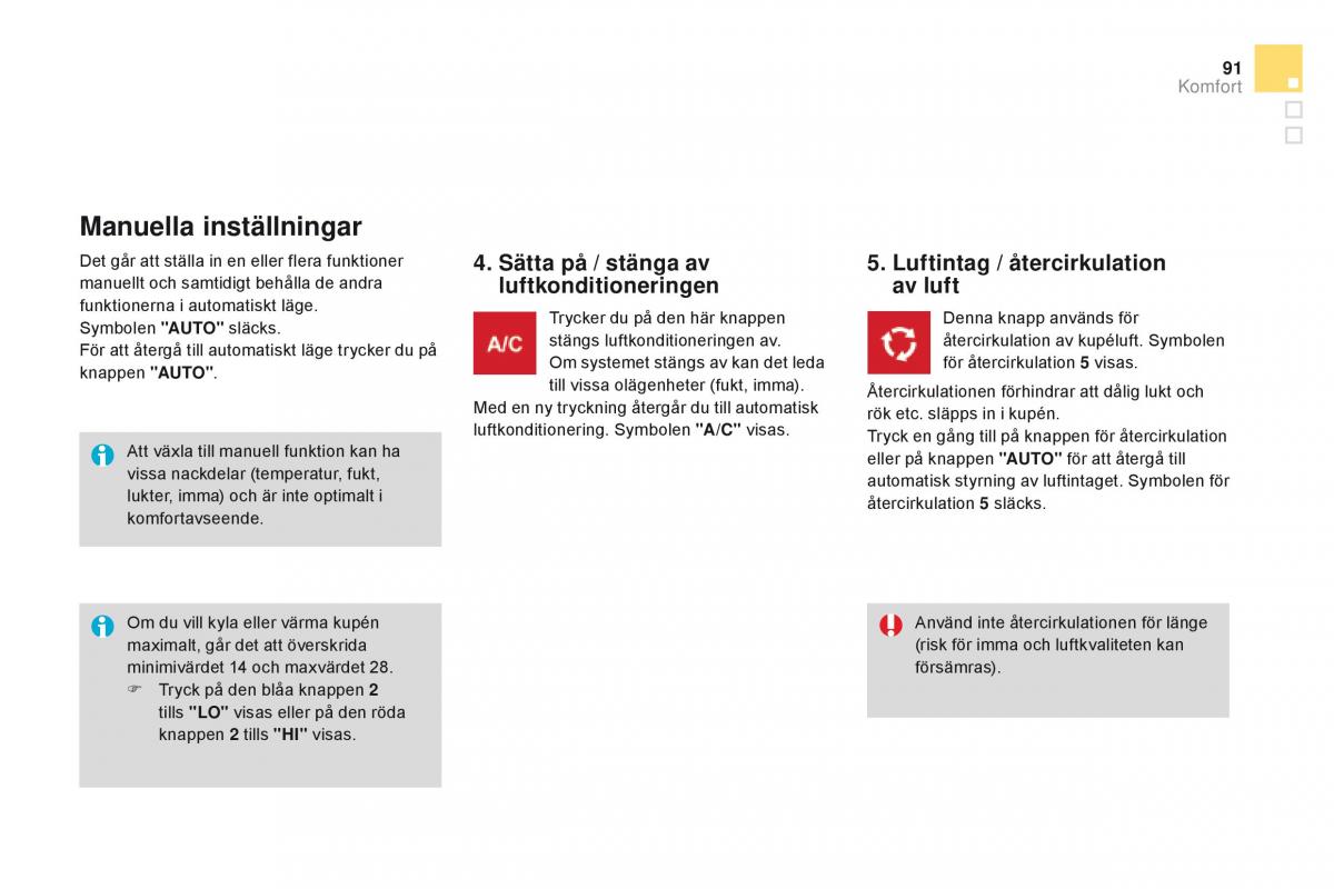 Citroen DS3 instruktionsbok / page 93