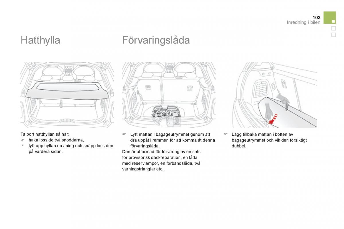 Citroen DS3 instruktionsbok / page 105