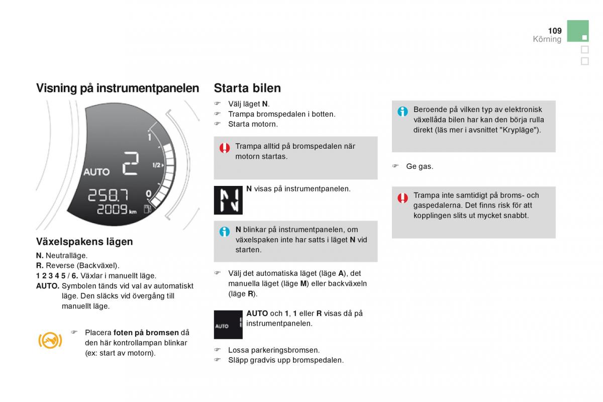 Citroen DS3 instruktionsbok / page 111