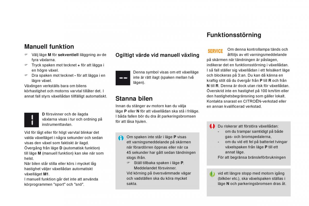 Citroen DS3 instruktionsbok / page 118