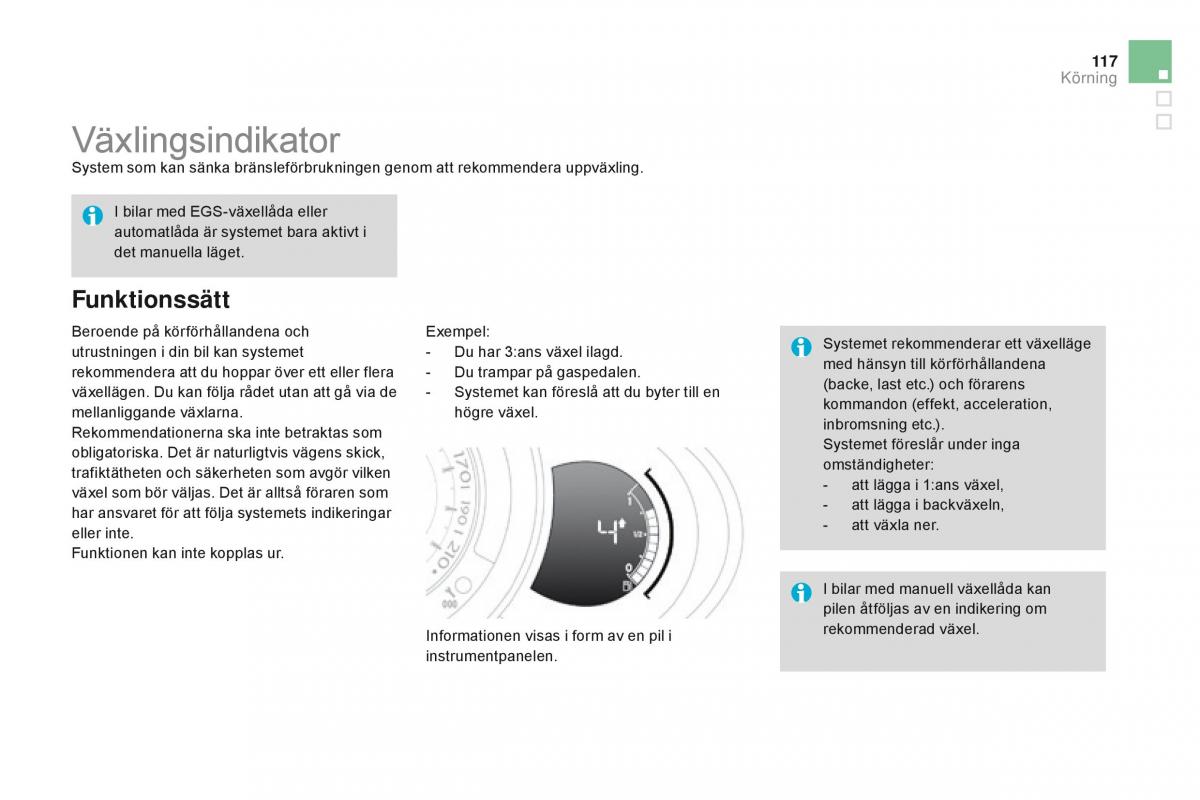 Citroen DS3 instruktionsbok / page 119