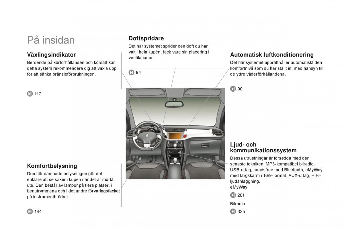 Citroen DS3 instruktionsbok / page 12