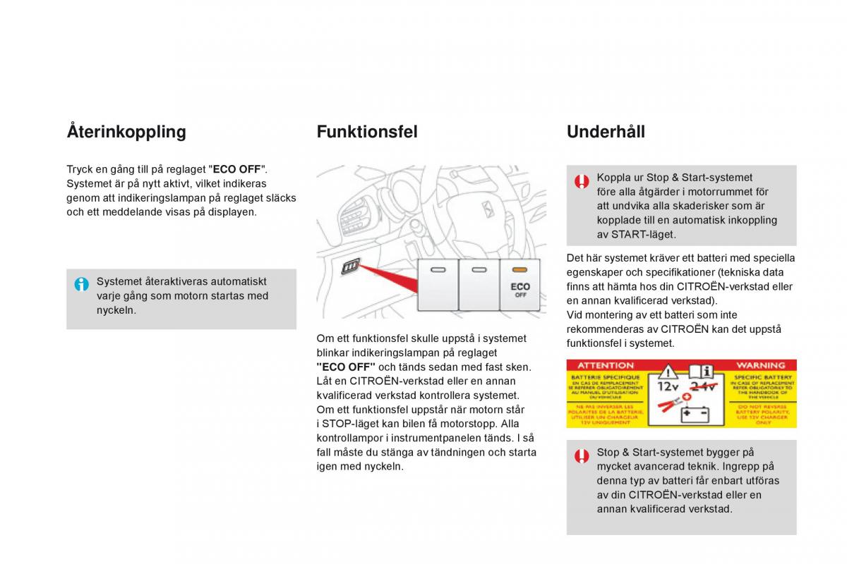 Citroen DS3 instruktionsbok / page 122