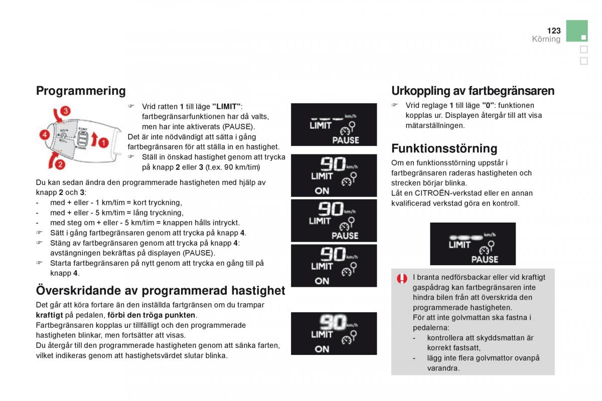 Citroen DS3 instruktionsbok / page 125