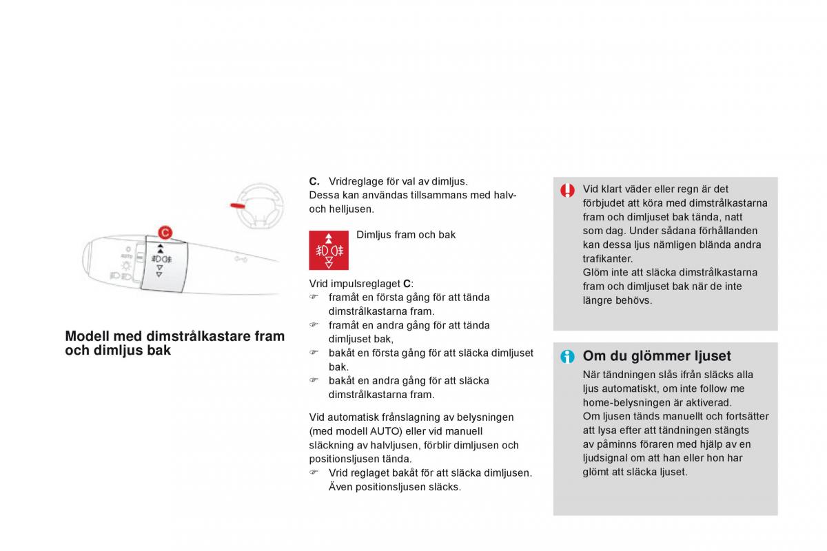 Citroen DS3 instruktionsbok / page 136