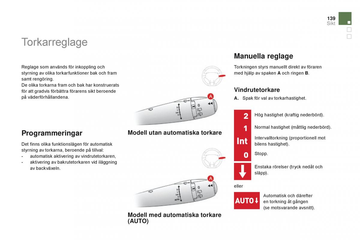 Citroen DS3 instruktionsbok / page 141